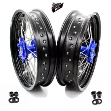 KKE 3.5/4.25×17" Motard Supermoto Wheels Rim Fit YAMAHA WR250R 2008-2020 CNC Hub