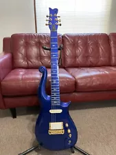 Prince Schecter Diamond Series Rave Blue Cloud Guitar