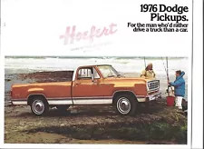 Original 1976 Dodge Pickup Dealer Sales Brochure: W100, W200, W300, W600, D100