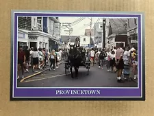 Postcard Provincetown Cape Cod MA Massachusetts Horse Carriage Vintage PC