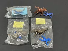 Marx reissue playset cavalry falling horse & rider toy soldier 4 Set