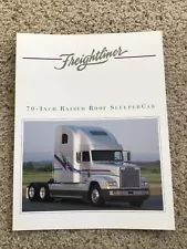 1995 Freightliner 70-inch raised roof sleeper cab, sales literature.