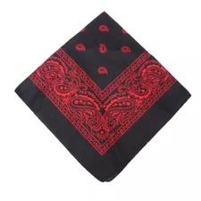 Bandana 100 Cotton Paisley Print Double-Sided Scarf Head Neck Face Mask 22"X22"