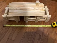 Large Custom Made Log Cabin - 1 1/2 " Thick Logs  27" x 10.5 "  Building