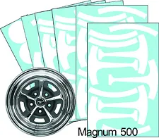 Mustang Magnum 500 15" Wheel Paint Mask Stencil Kit (for 5 wheels)