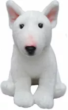 FAITHFUL FRIENDS ENGLISH BULL TERRIER DOG FBT05 WHITE 12" SOFT PLUSH CUDDLY TOY