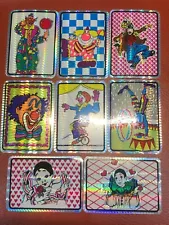 Vintage 1980’s Clown Prism Prismatic Sticker 8 Different MIX AND MATCH!