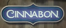 Large Lighted Cinnabon Store Advertising lighted sign Wired 110v Plug