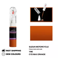 FOR SUZUKI MOTORCYCLES CYD MAX ORANGE YME TOUCH UP PAINT PEN NEEDLE FIX KIT