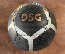 DSG Size 5 Soccer Ball for Training And Practice Black With Gold And Silver EUC!