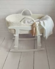 Baby moses basket Boho Baby Bassinet with Stand