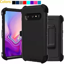 For Samsung Galaxy S10 S10e S10+Plus Defender Case Cover Belt Clip Fits Otterbox