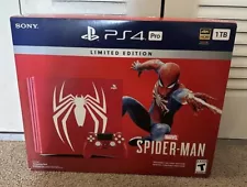 Limited Edition Marvel's Spider Man 1TB Red PlayStation 4 Pro Console - NEW