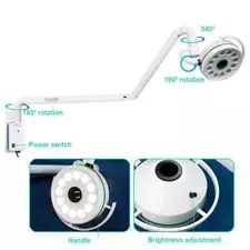 36W Surgical Light - For Dental Gynecology - Shadowless - Wall Mount