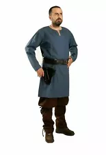 Medieval Tunic Full Sleeves Costume in Blue Color