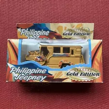 Philippine Jeepney Special Gold Edition Pullback Die Cast