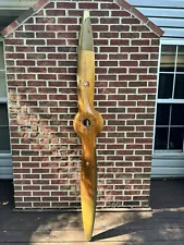 VINTAGE AIRPLANE PROPELLER SENSENICH FAIRCHILD 86BS53 WOOD 84" SERIAL H4497