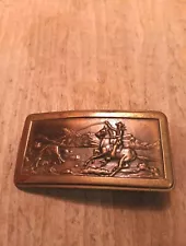 Antique WESTERN BELT BUCKLE Metal