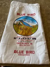 Blue Bird Flour Sacks 10lb size - EMPTY