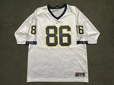 VINTAGE NIKE TEAM Michigan Wolverines Football Jersey #86 Large University NCAA