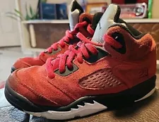 Jordan Red Retro 5 Raging Bull 440889-600 12C Sneaker