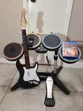 PlayStation 4 Rock Band 4 PS4 Bundle Fender Guitar Drums Game