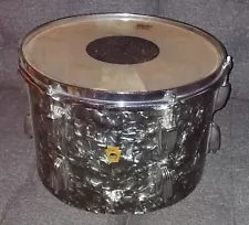 1960s 70s Vintage Ludwig Drum Set 9 X 12 Tom Only Black Diamond Parts Or Restore