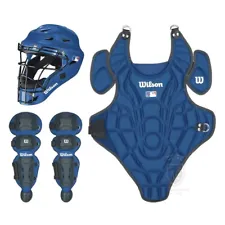 New Wilson EZ Gear baseball catchers youth equipment kit small/medium royal set