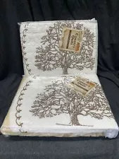 Cracker Barrel Tree Of Life Standard Shams Country Quilt Lot Of 2