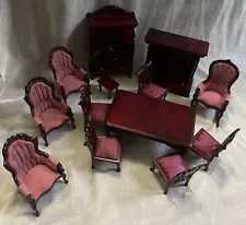 Victorian Dollhouse Furniture Living Room Furniture Set -