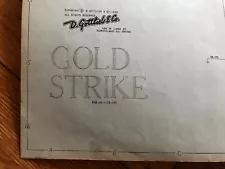 Original Gottlieb Gold Strike EM Pinball Machine Manual Schematics FREE SHIP