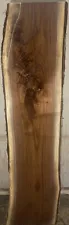 Live edge black walnut Wood slab kiln dried and planed 1.5/8”x15.5-17.5”x72”