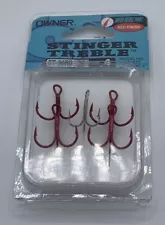 Owner Stinger ST-36 RD Round Bend Treble Hook Bass Lure Pack Of 5