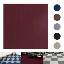 12/24/36pcs Self Adhesive Carpet Tiles Peel and Stick Floor Plank Mat Non-Slip