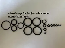 Valve O-rings For Benjamin Marauder BP2563 (25cal) 2263 (22cal) and 2564 (25cal)