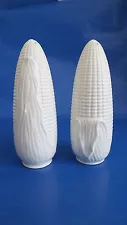 Large Pottery Salt & Pepper Shakers in Shape of Corn Cob from Creative Imports