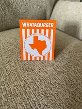 WHATABURGER STATE OF TEXAS TABLE TENT