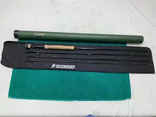 SAGE X 597-4 4PC 5WT 9FT 6 IN FLY ROD IN CASE-USED