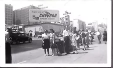 PHOTOGRAPH CARS CHEVRON MELODY LANE CAFE SIGNS HOLLYWOOD LOS ANGELES CALIFORNIA