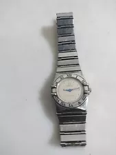 FOR PARTS/REPAIR Ladies Omega Constellation Quartz Stainless Steel Wristwatch