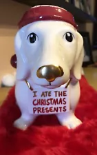 Christmas Dachshund Dog Ceramic Cookie Jar Doxie NEW Target Threshold