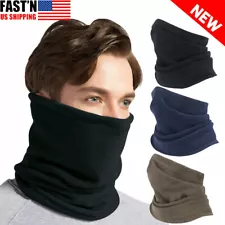 Winter Fleece Warmer Neck Gaiter Skiing Windproof Face Mask Scarf for Men Women