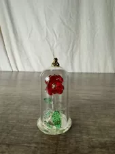 Disney Arribas Brothers Beauty And The Beast Enchanted Rose 2.5" Glass Dome