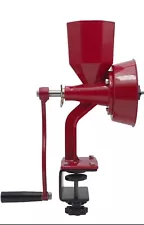 WONDERMILL Manual Hand Grain Mill Red Wonder Junior Deluxe for Dry and Oily G...