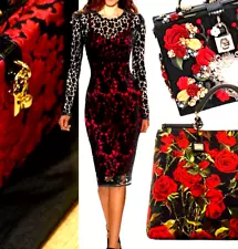 $5,000 OFF! SALE! $7500 DOLCE & GABBANA Italy silk dress sz 42-44