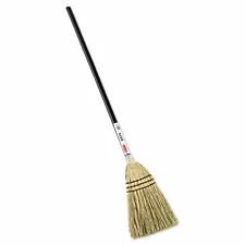 Rubbermaid Commercial Lobby Corn-Fill Broom 38" Handle Brown 6373BRO