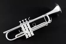 $2,600 Yamaha 6335 Silver Professional Bb Trumpet, Silver-plated