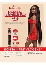 Outre Crochet Braids X-PRESSION TWISTED UP BONITA INFINITY LOCS 40" Color 1