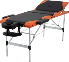 Massage Table Massage Bed 83 inch Spa Bed 3 Folding Portable Massage Table