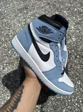 Air Jordan 1 University Blue UNC Retro High OG Size 11 Mens Sneakers 555088-134